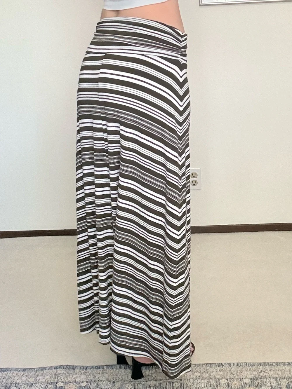 Merona Stretchy Striped Maxi Skirt Indie Boho